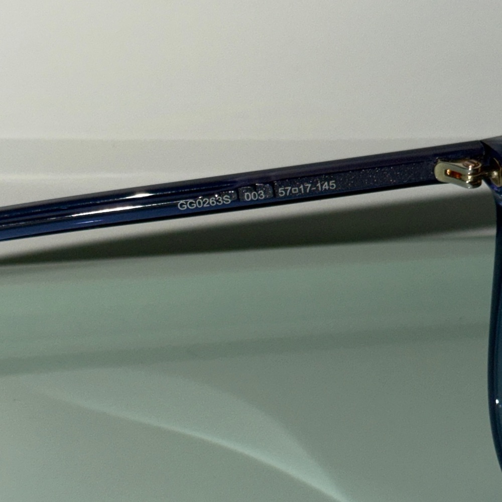 Gucci Blue Sunglasses round square - Picture 6 of 6